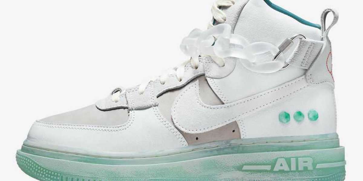 New Nike Air Force 1 High Utility 2.0 "Shapeless, Formless, Limitless" DQ5358-043 ice chain tie is too handsom