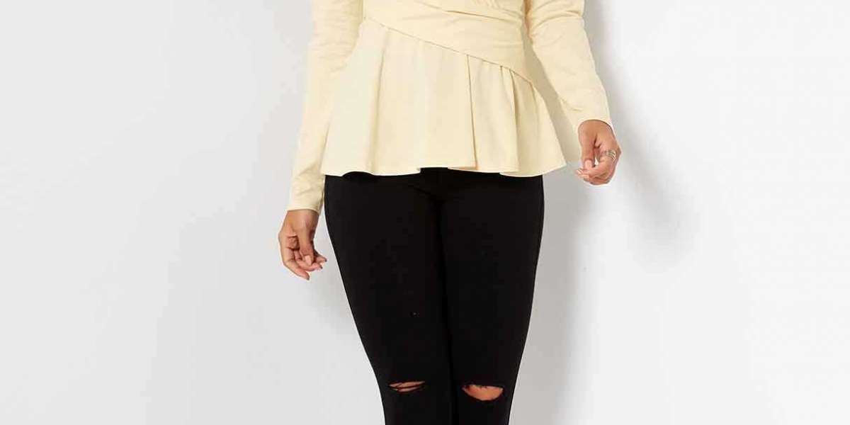 V-Neck Floral Print 3/4 Length Sleeve Blouses