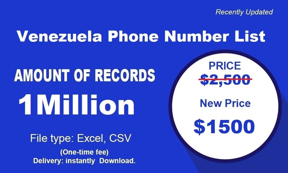 Venezuela Phone Number List | Latest Mailing Database