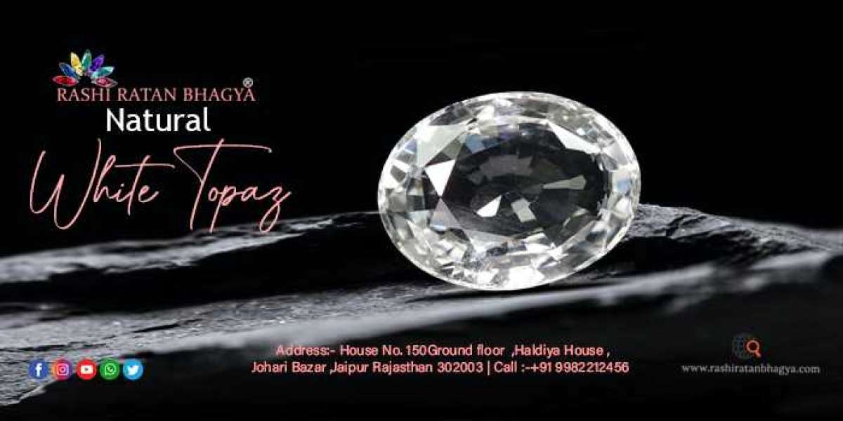 Buy Natural & Certified White Topaz stone online at Best Price
