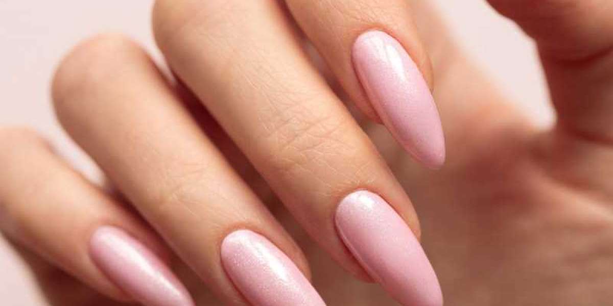 The beauty of nude pink nails