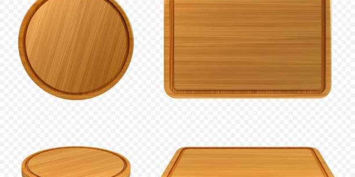 Wooden Kitchen Plates
