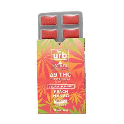 URB X DELTA EXTRAX – DELTA 9 EDIBLE – BLISTER PACK VEGAN GUMMIES PEACH MANGO – 100MG Profile Picture