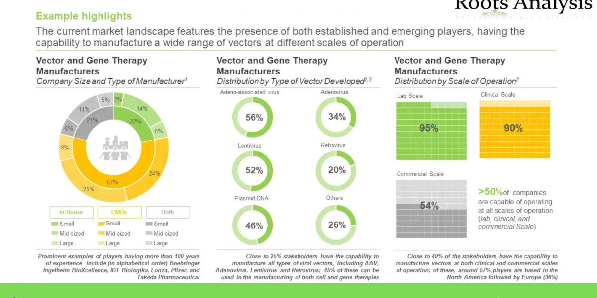Analysis of Viral Vector, Non-Viral Vector and Gene Therapy Manufacturing market Strategies and Forecasts to 2035