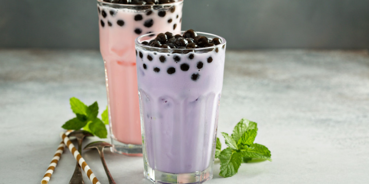 With Your Choice of Freshly Boiled Tapioca Other Pearls Our Freshly Brewed Bubble Tea Organic Tea