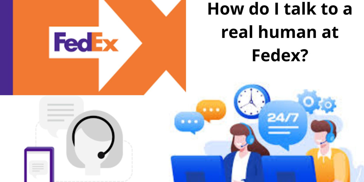 How to get a live person at Fedex?