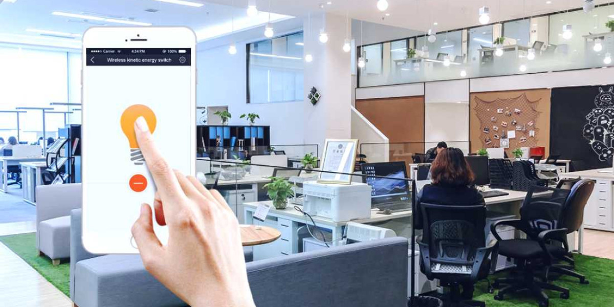 Smart Offices Equipped Smart Technology With Beacons, Sensors And Mobile Apps