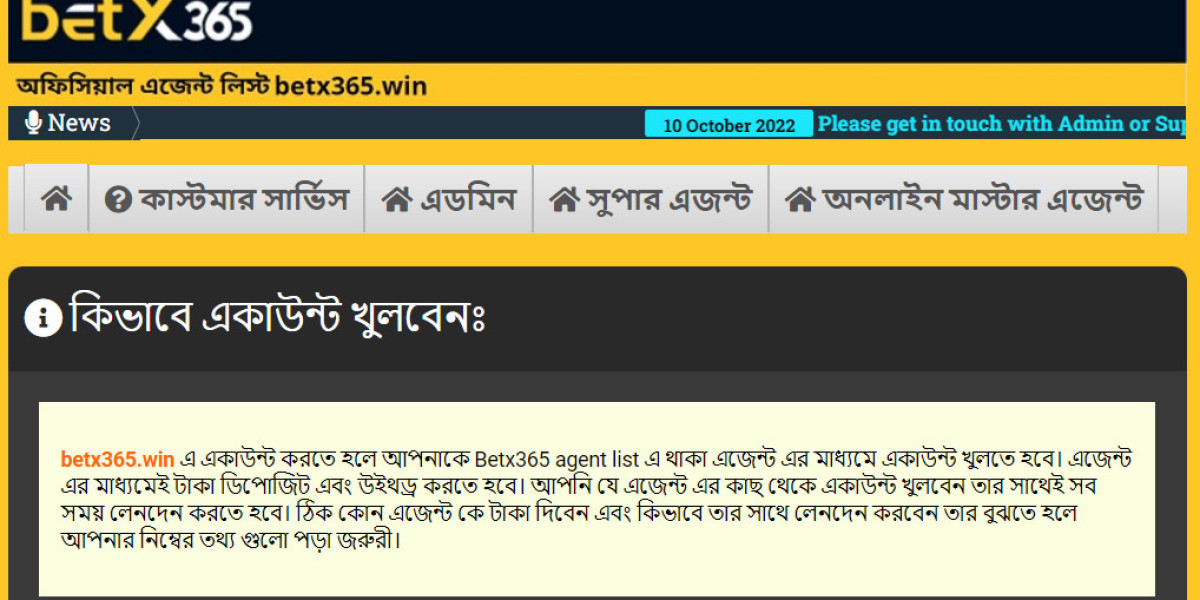 How to create an account with betx365-win