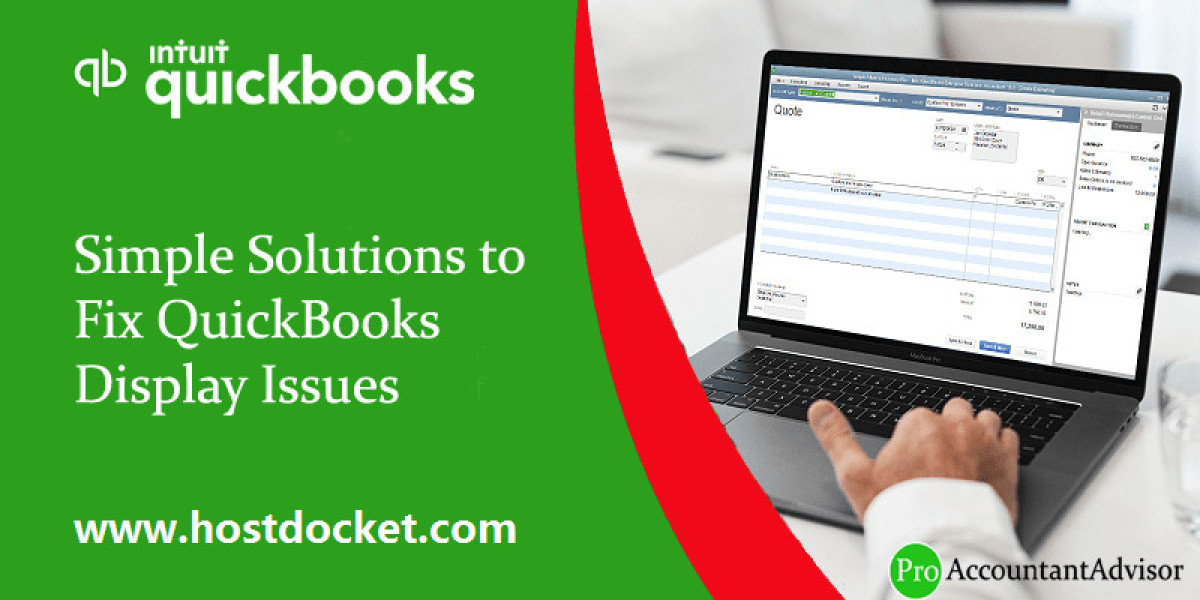 How to fix QuickBooks display issues?