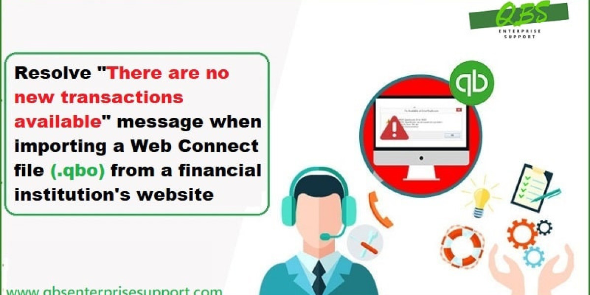 "No New Transactions" When Importing Web Connect File