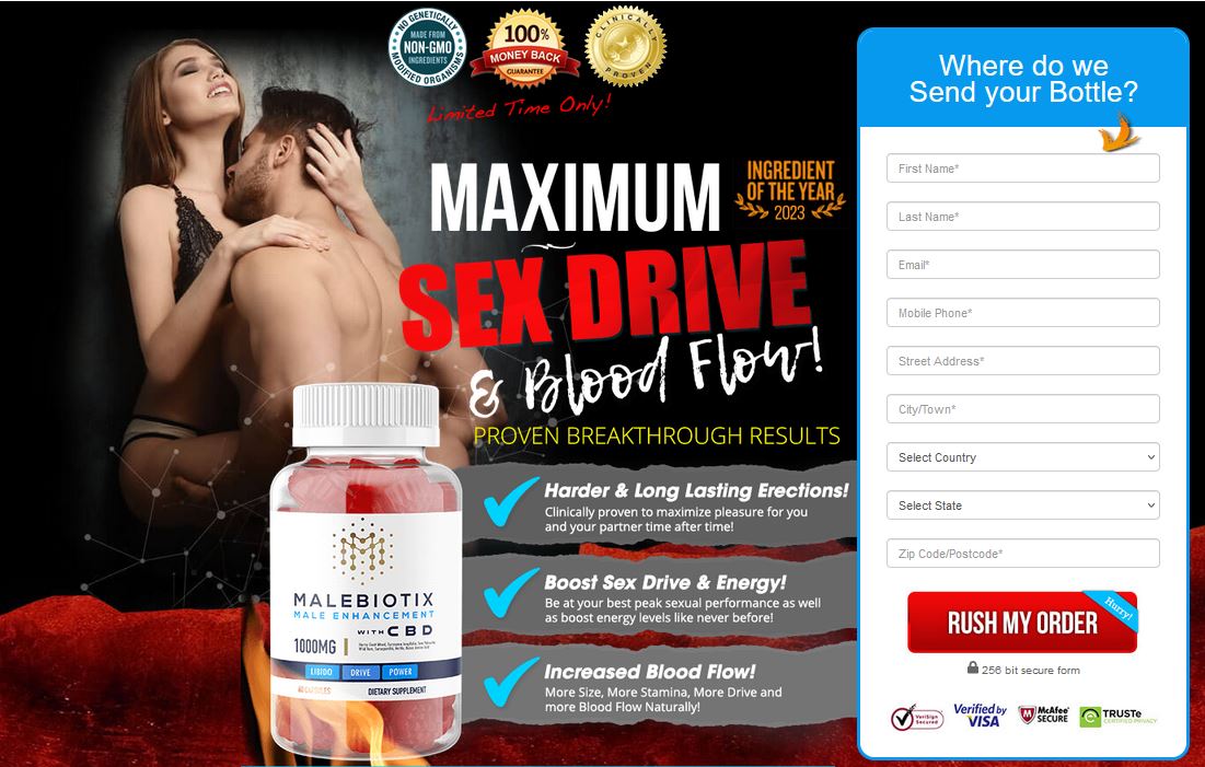 Malebiotix CBD Gummies {USA/Canada} - Male Enhancement Gummies Reviews! Male Biotix CBD Price