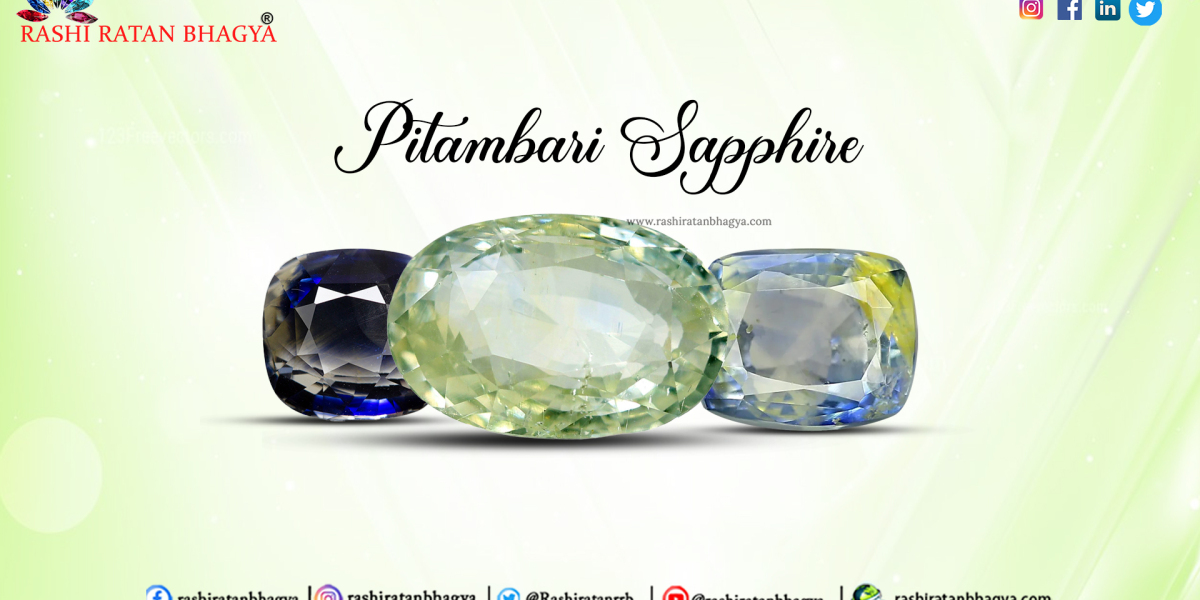 Buy Original Pitambari Sapphire Gemstone online from Rashi Ratan Bhagya