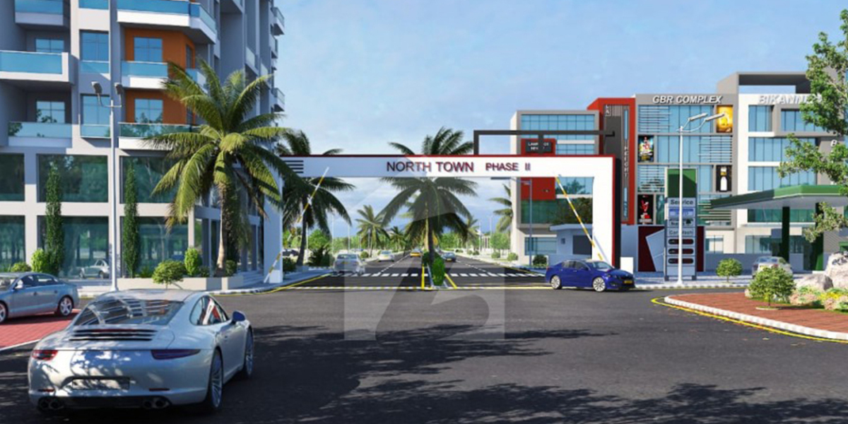 Real Estate Investment Potential in North Town Residency Phase 4 map