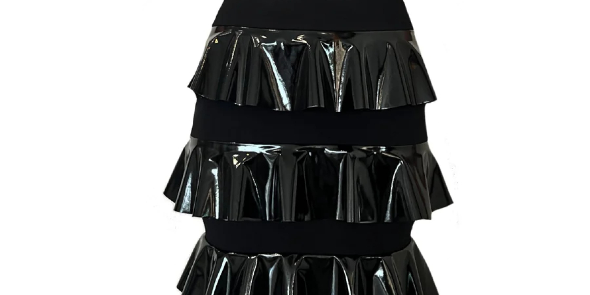 Elevate Your Style with a Patent Leather Frill Dress