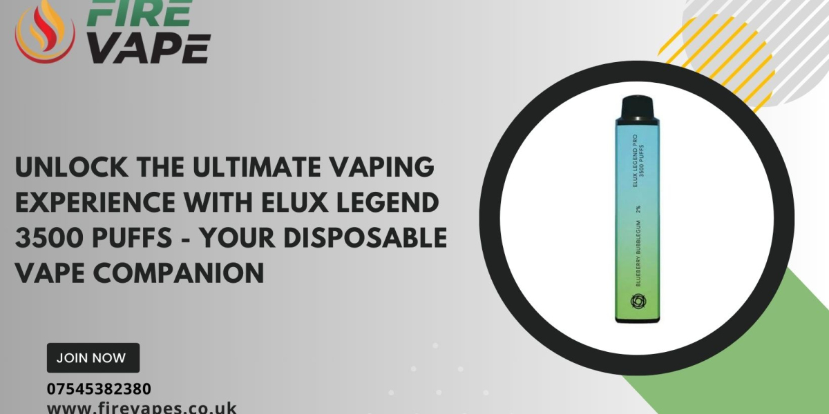 Unlock the Ultimate Vaping Experience with Elux Legend 3500 Puffs - Your Disposable Vape Companion
