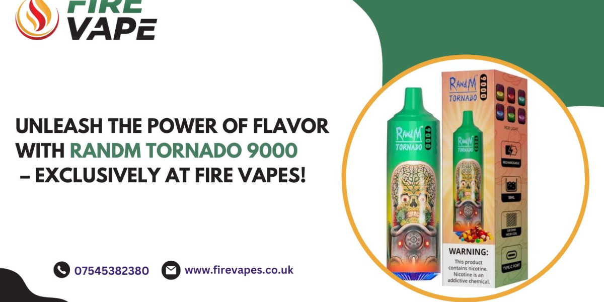 Unleash the Power of Flavor with Randm Tornado 9000 – Exclusively at Fire Vapes!