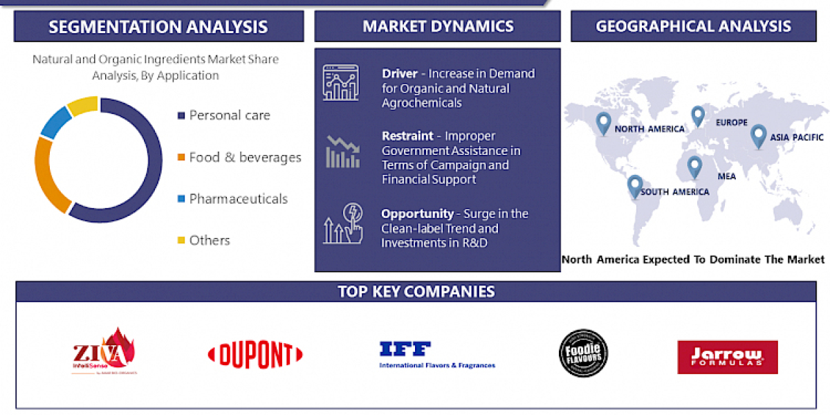 Natural and Organic Ingredients Market 2023: Market Growth, Size, Regional Overview, and Forecast to 2030