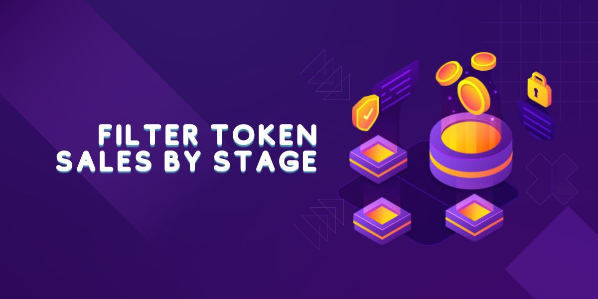 How to filter Token Sales by Stage (e.g., private sale, public sale)?