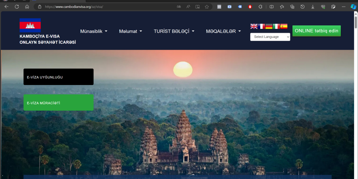 For AZERBAIJAN CITIZENS - CAMBODIA Easy and Simple Cambodian Visa - Cambodian Visa Application Center