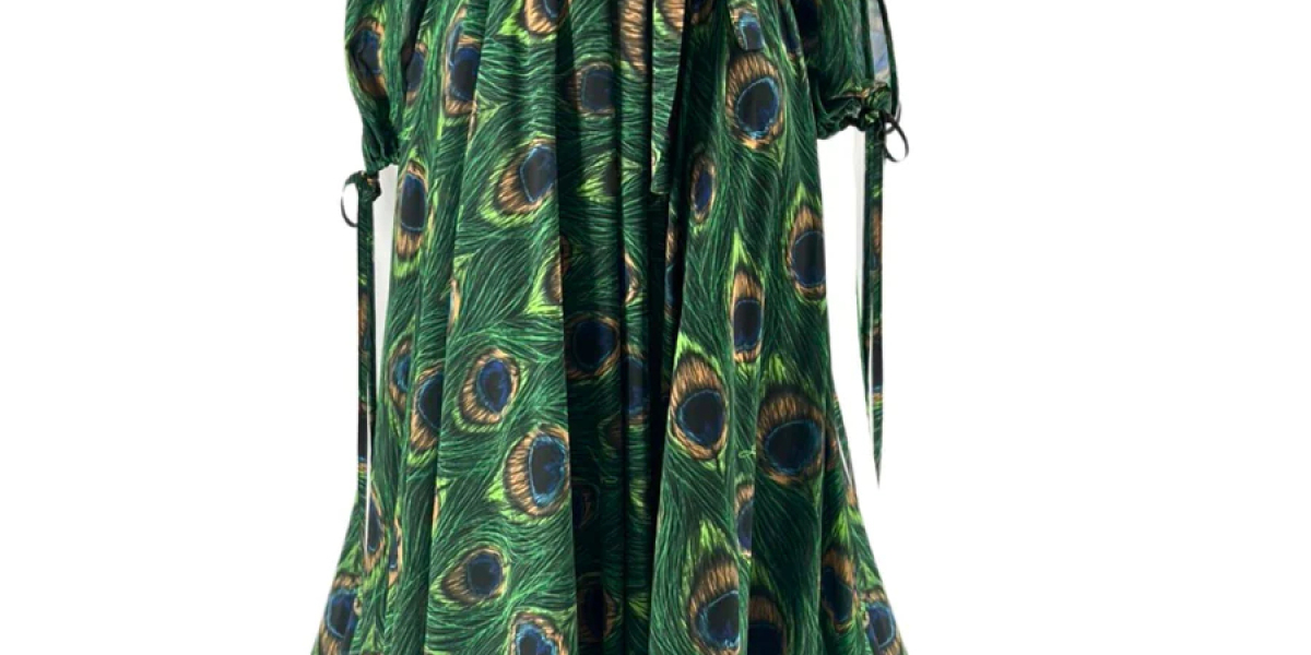 Embrace Avian Elegance with a Parrot Feather Print Skirt