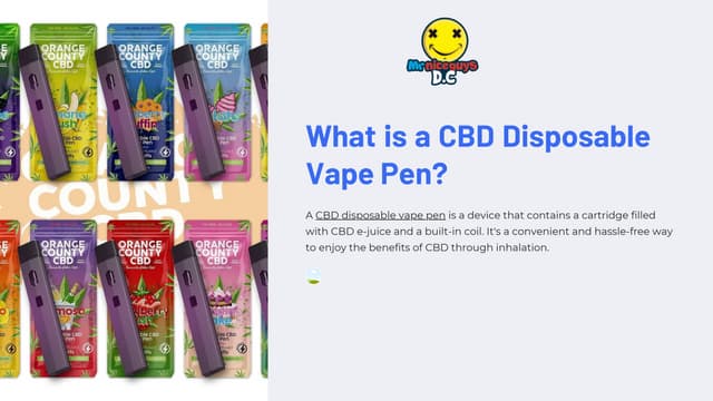 Get the best CBD disposable Vape pen.pdf