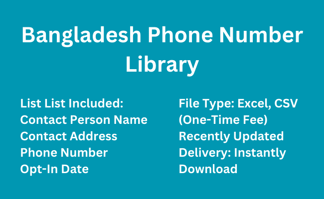 Bangladesh phone number library | Phone List
