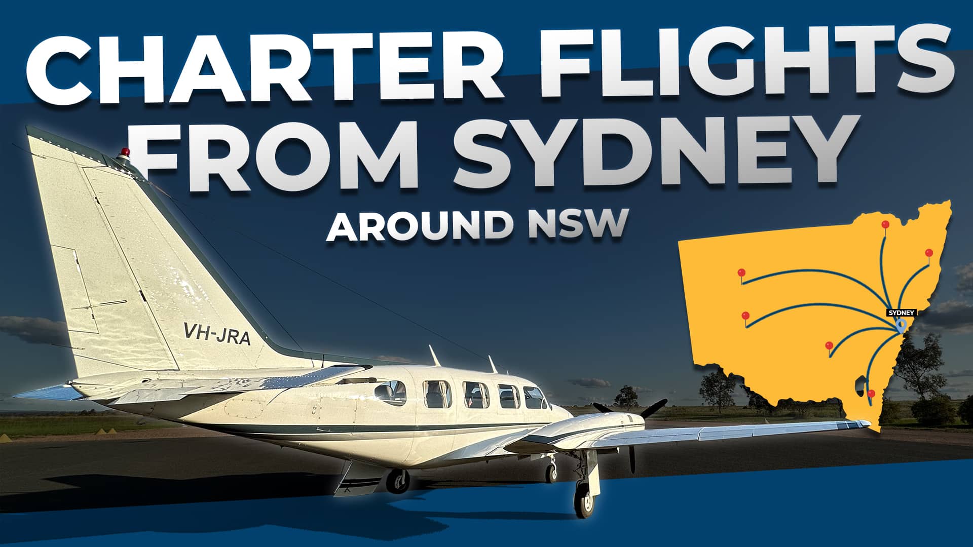 Charter Flights from Sydney to any Regional NSW location