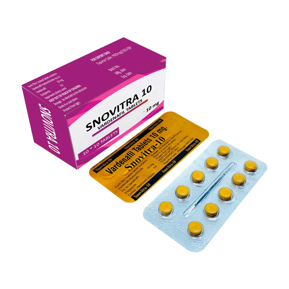 Snovitra 10 (Vardenafil 10mg) Tablets - Snovitra Super Power