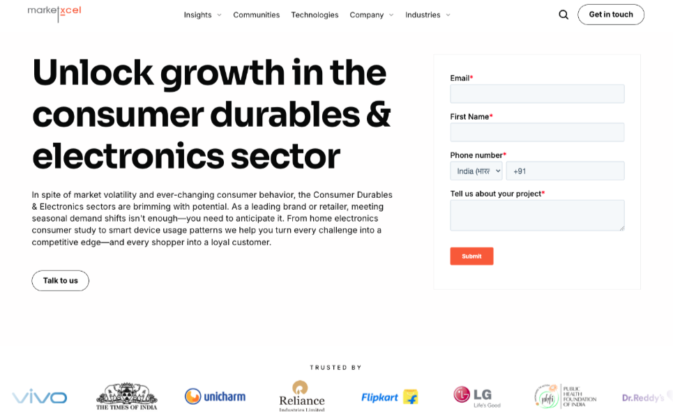 Consumer Durables & Electronics Market Research in India