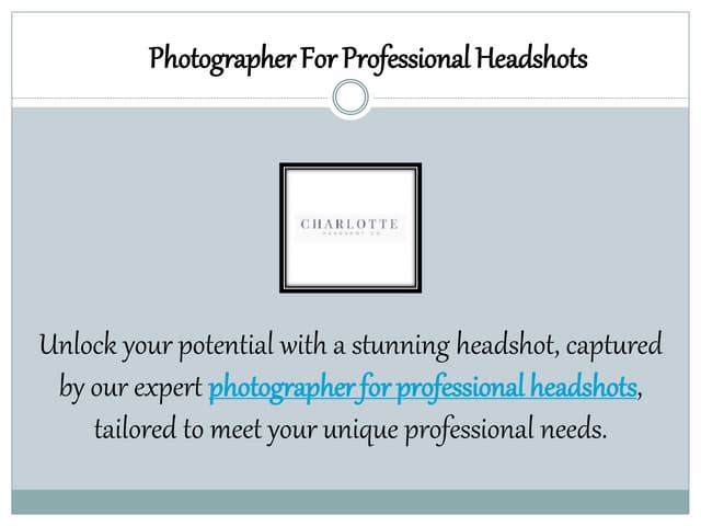 Photographer For Professional Headshots | PDF