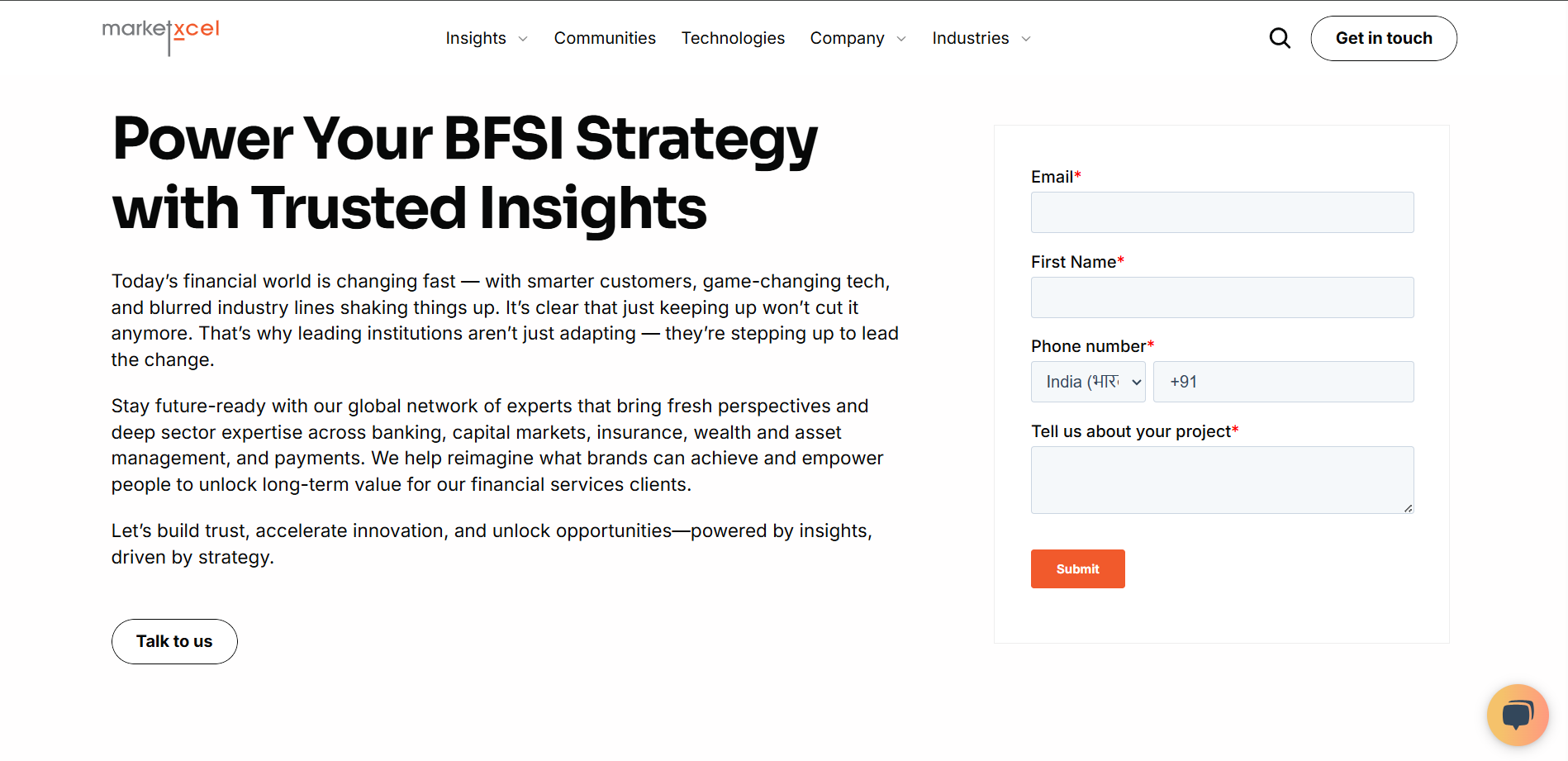 BFSI Market Research in Delhi, Bangalore, Mumbai, & India