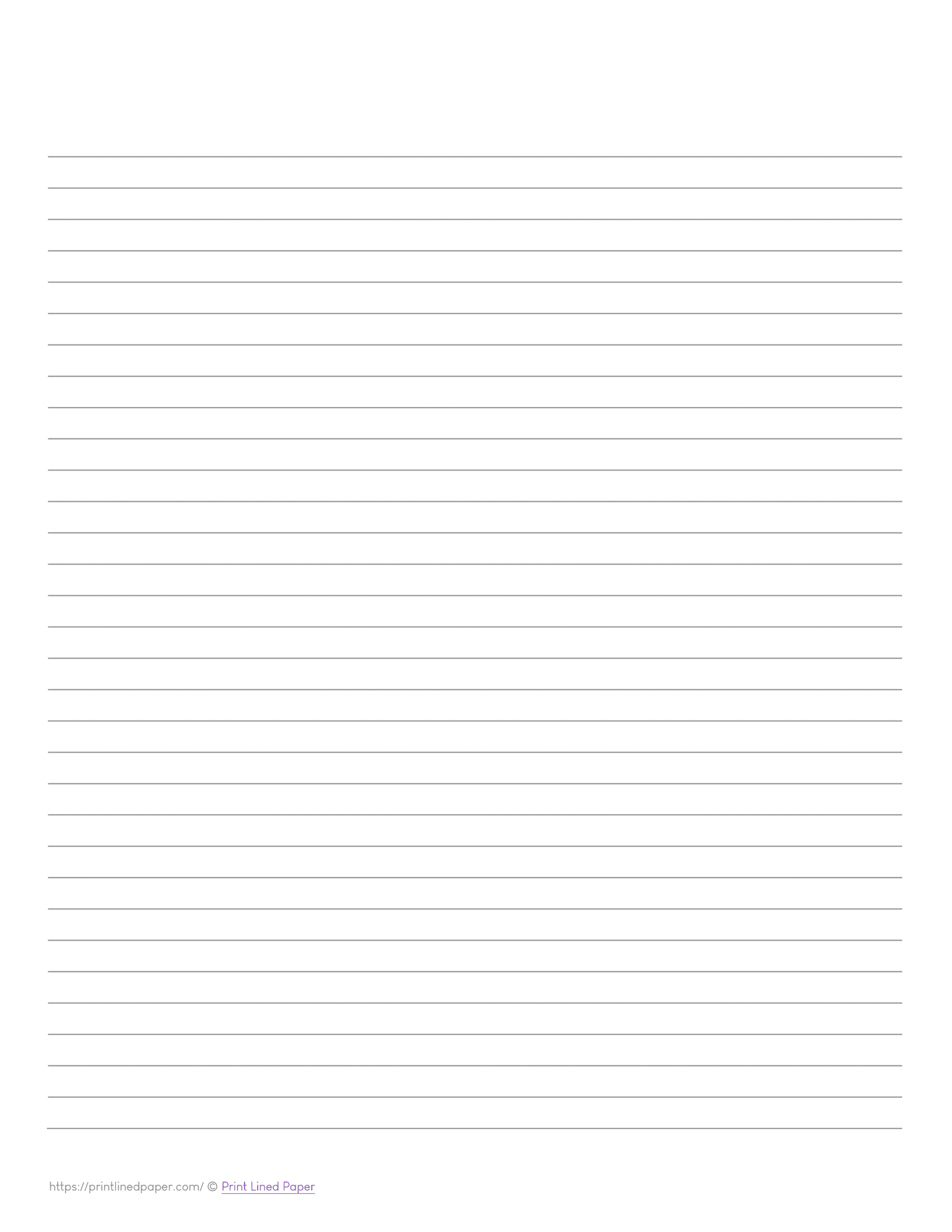Free Printable Lined Paper Templates PDF