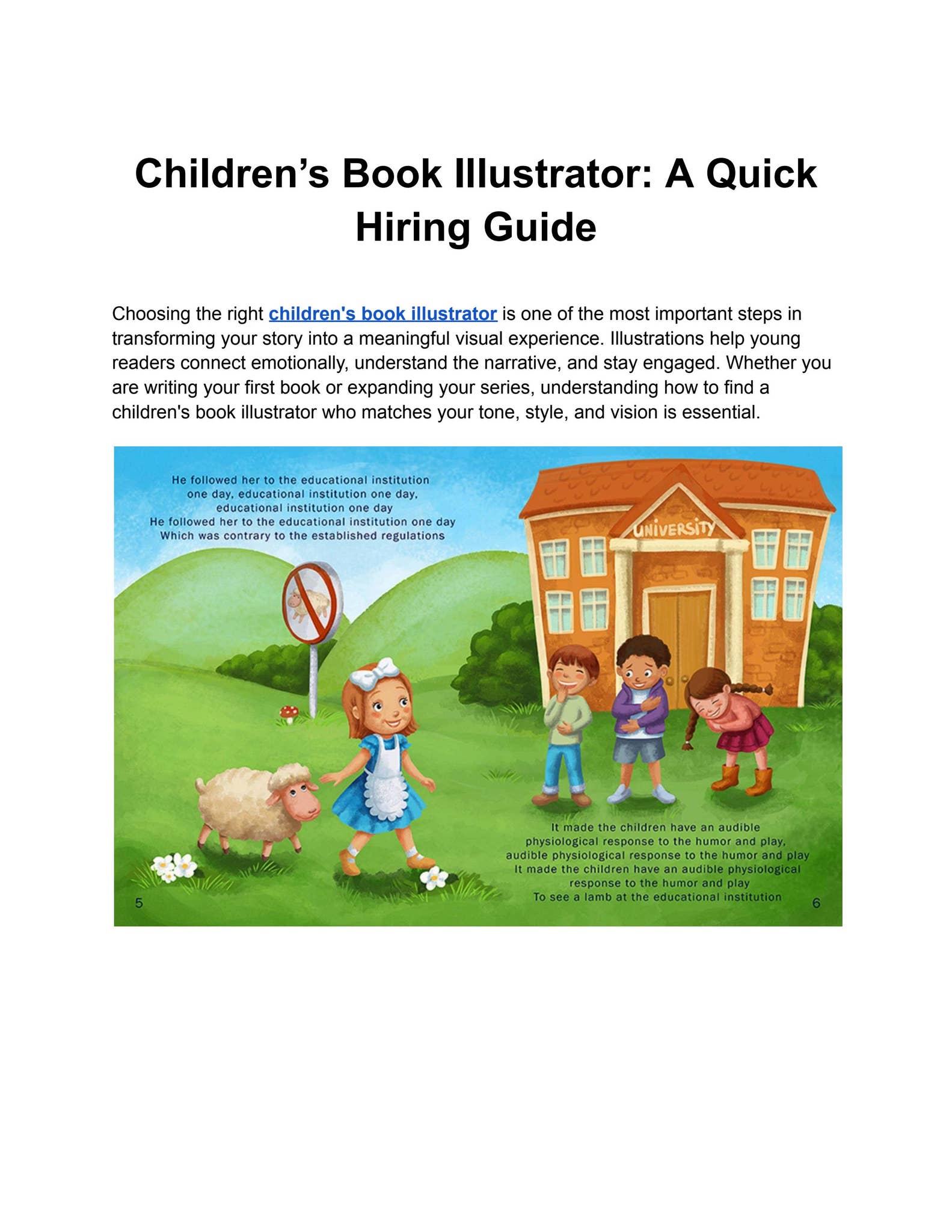 Children’s Book Illustrator: A Quick Hiring Guide by deveostudio - Issuu
