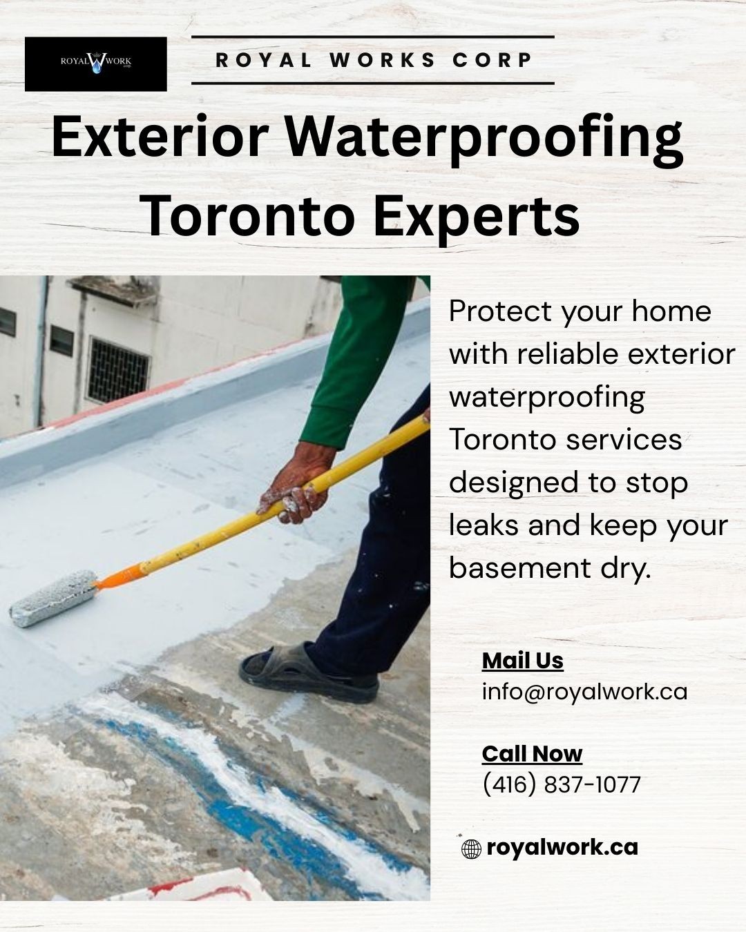 Royal Work Corp – Long-Lasting Exterior Waterproof..