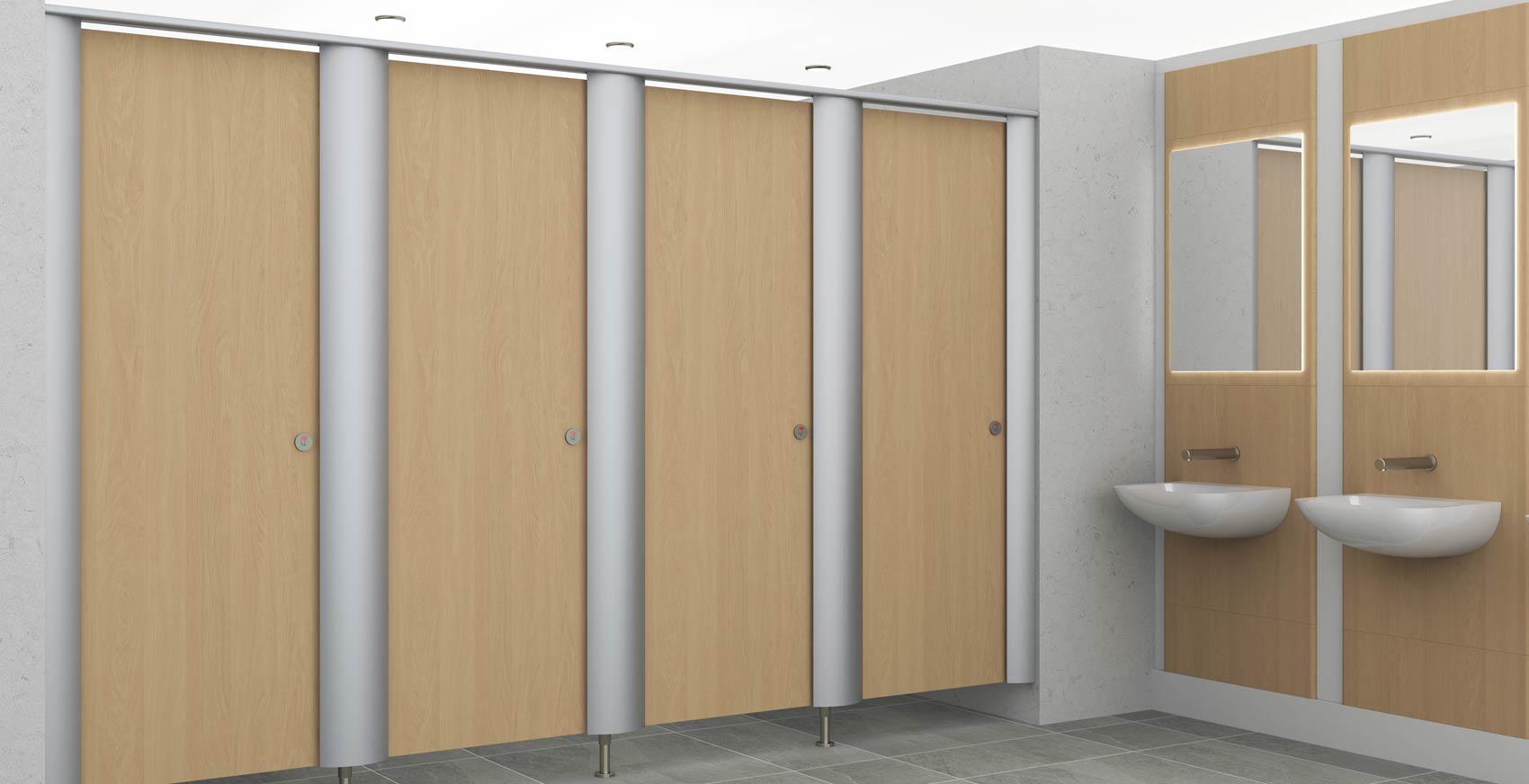 HPL toilet cubicles - Toilet Cubicle For HPL Manufacturer from Faridabad | Megha Systems