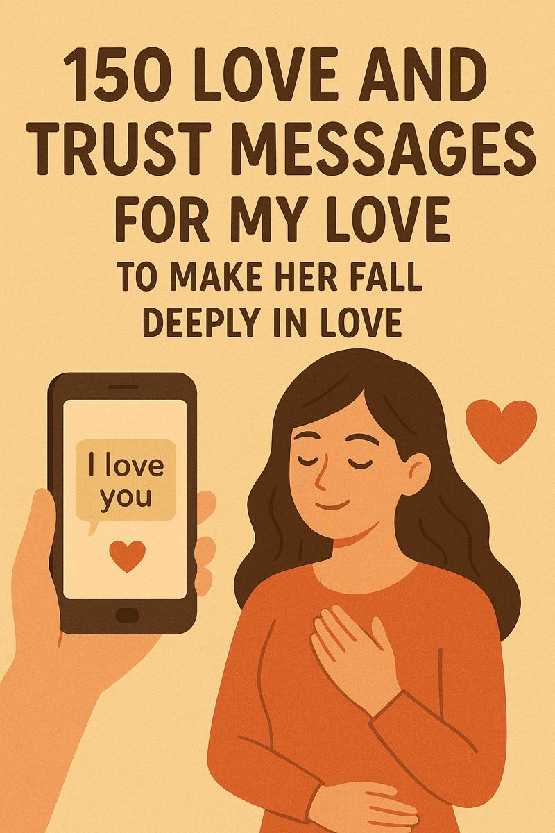150 Love and Trust Messages for Her to Make Her Fall Deeply in Love - QuePost