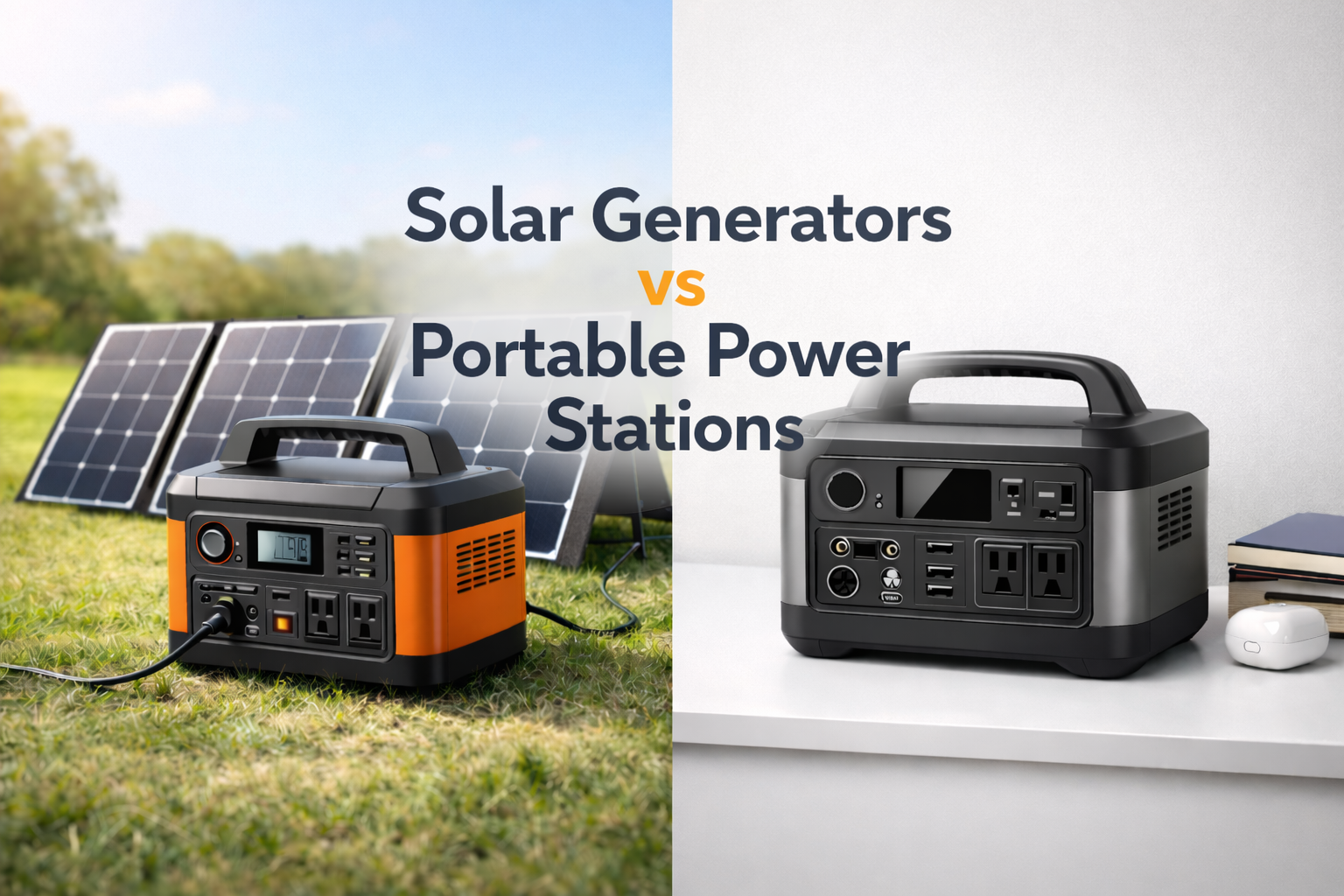 Solar Generator vs Portable Power Station