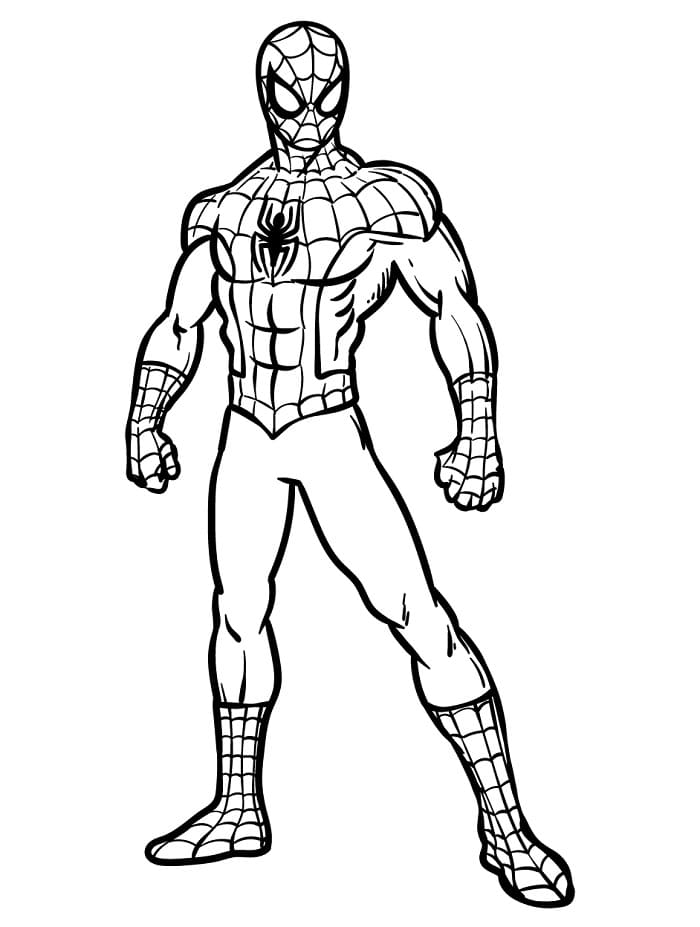Omalovánky k vytisknutí Spiderman - ZdarmaOmalovanky.com