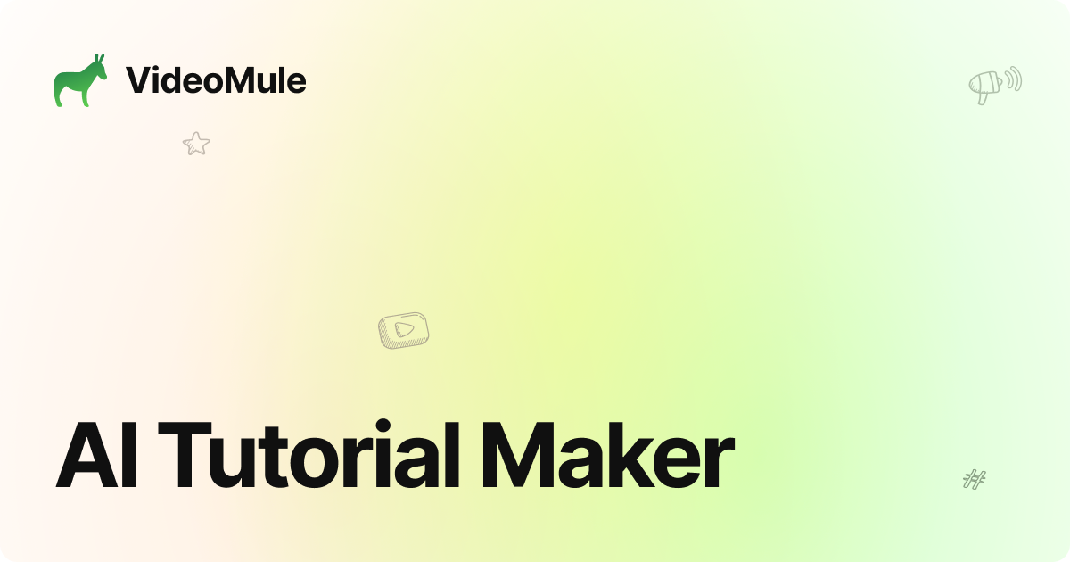 AI Video Tutorial Maker | Create Detailed AI Training Videos