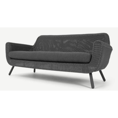 JONAH ΚΑΝΑΠΕΣ 3Θ ΑΝΘΡΑΚΙ RATTAN 200Χ86Χ82cm Profile Picture