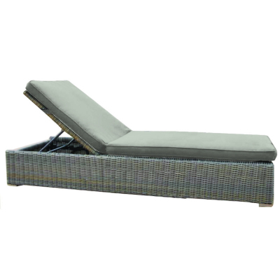 SAMA ΞΑΠΛΩΣΤΡΑ RATTAN ΓΚΡΙ -ΜΠΕΖ 202Χ77Χ28cm Profile Picture