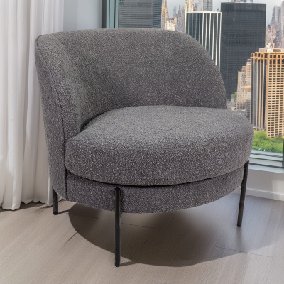Fauteuil Pearl bouclette Gris Profile Picture