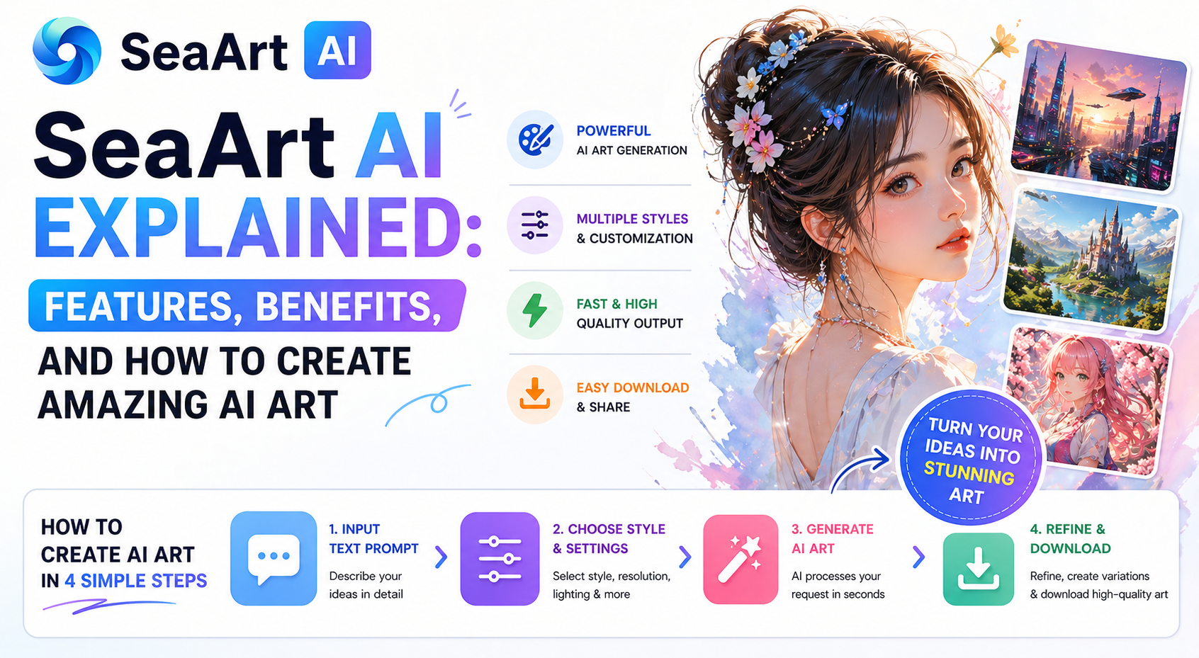 SeaArt AI Explained: Features, Benefits, and How to Create Amazing AI Art