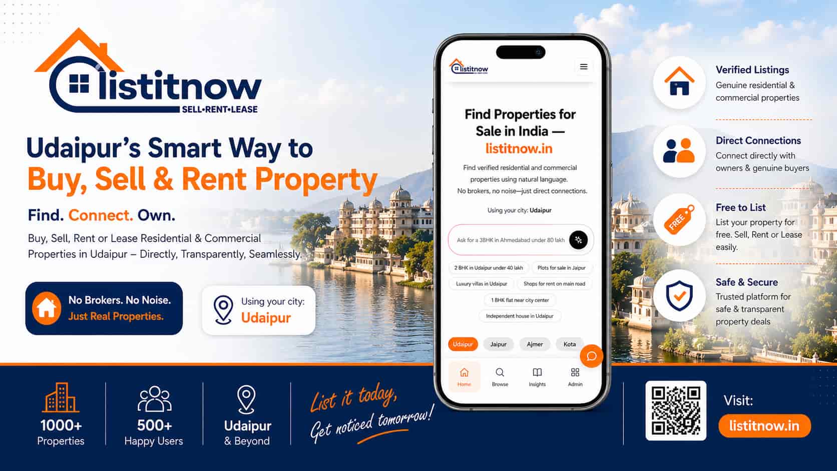 Why Listing Your Property Online in Udaipur is No Longer Optional | Property Insights | List It Now