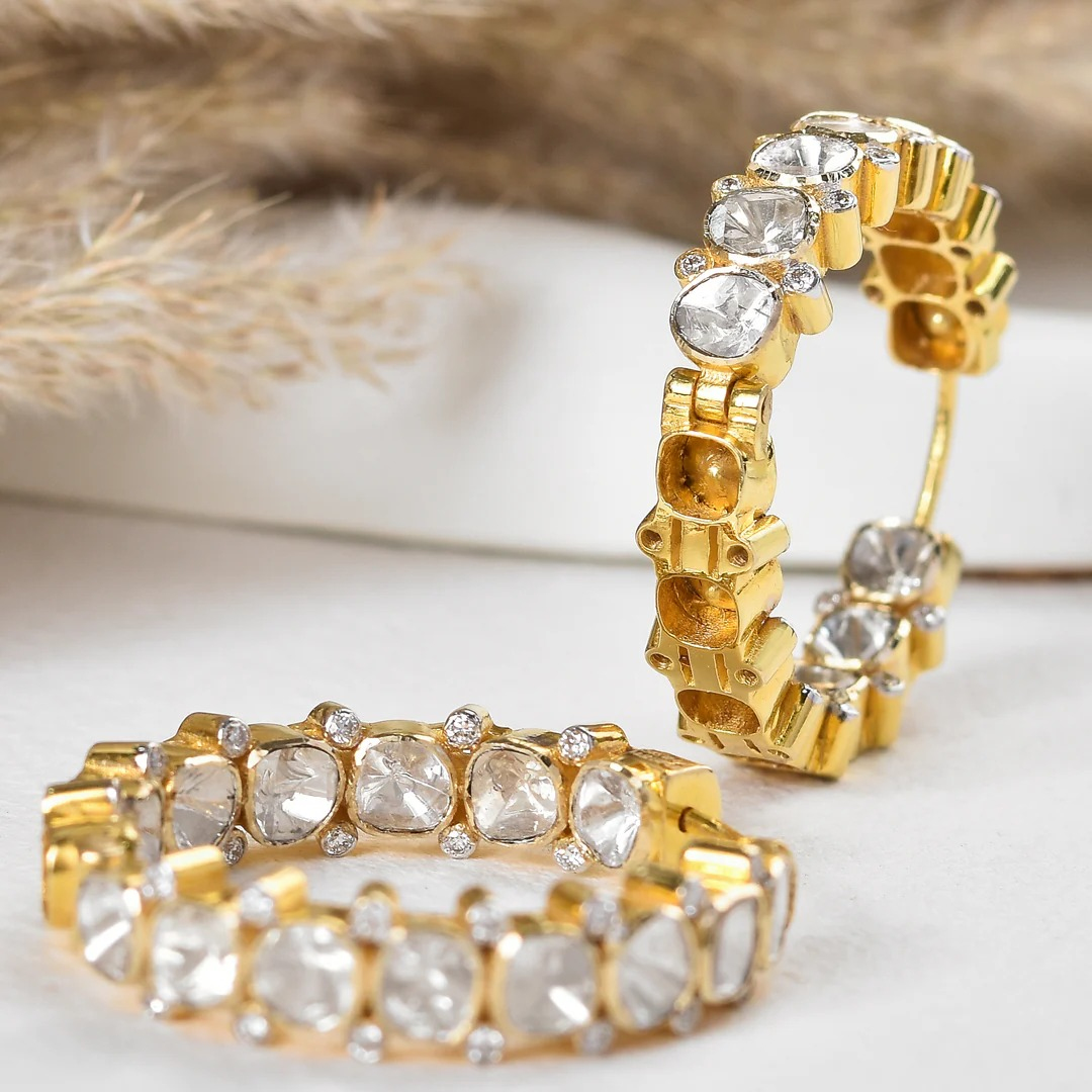 Buy Lab Grown Diamond Hoop Earrings Online - Conscious Carat