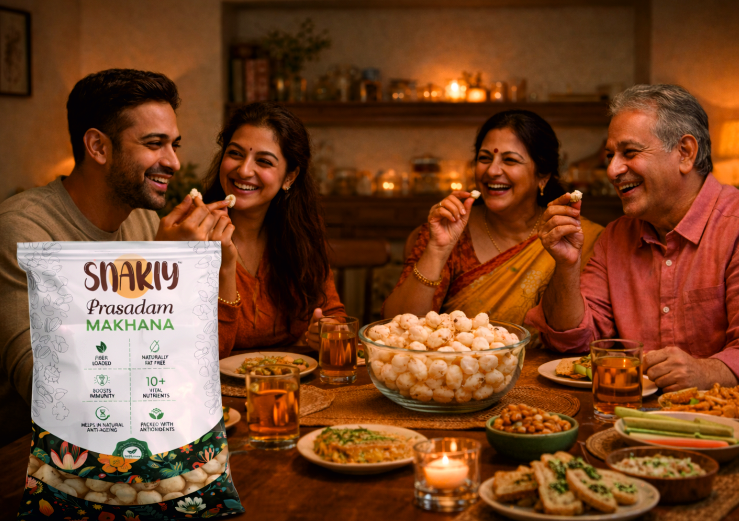Snakiy | Premium Roasted Makhana Snacks - Starting Rs.50 | India