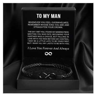 To My Man – Forever & Always Infinity Bracelet with Engraving Profile Picture