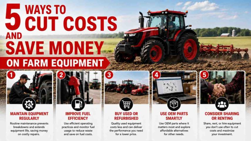 5 Ways to Cut Costs And Save Money On Farm Equipment