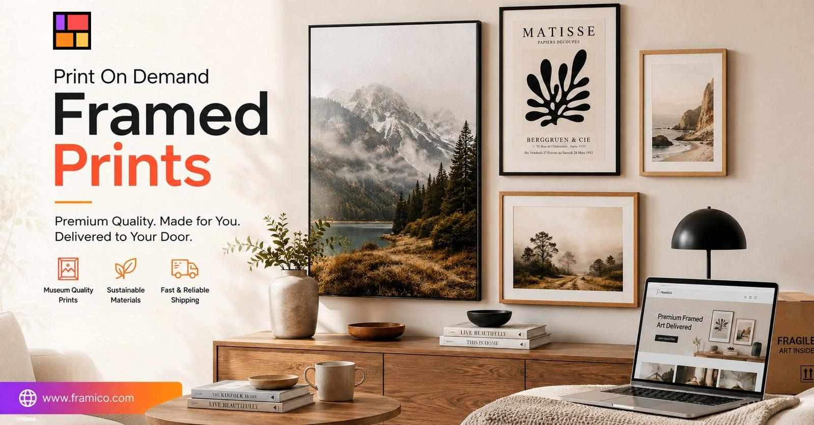 Why Framico Is Your Trusted Choice for Print On Demand Framed Prints