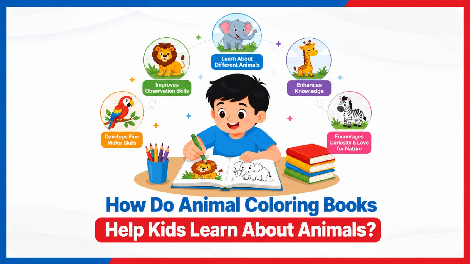 How Do Animal Colouring Books Help Kids Learn About Animals?  – Lil Legends Books